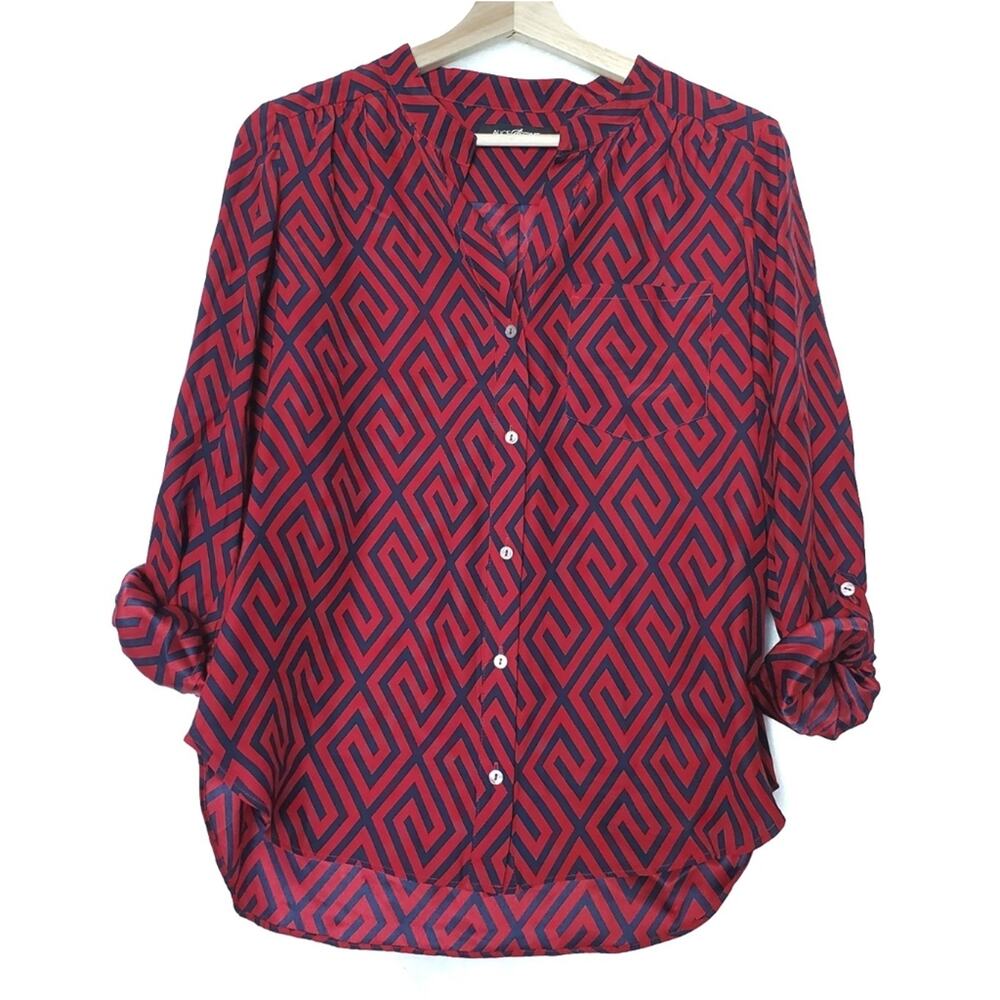 Alice & Trixie | 100% Silk Patterned Blouse